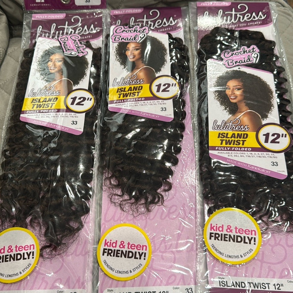 Lulutress Island twist 12” 3packs